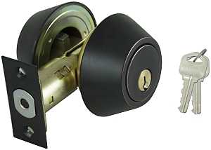 ProSource DBX2V-PS Deadbolt, 3 Grade, Aged Bronze, 2-3/8 to 2-3/4 in Backset, KW1 Keyway, 1-3/8 to 1-3/4 in Thick Door, Pack of 3