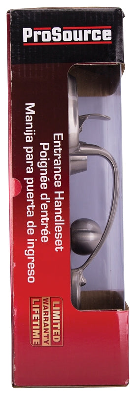 ProSource S7P31-PS Combination Lockset, Satin Nickel, T3 Interior Handle, 3 Grade, Brass