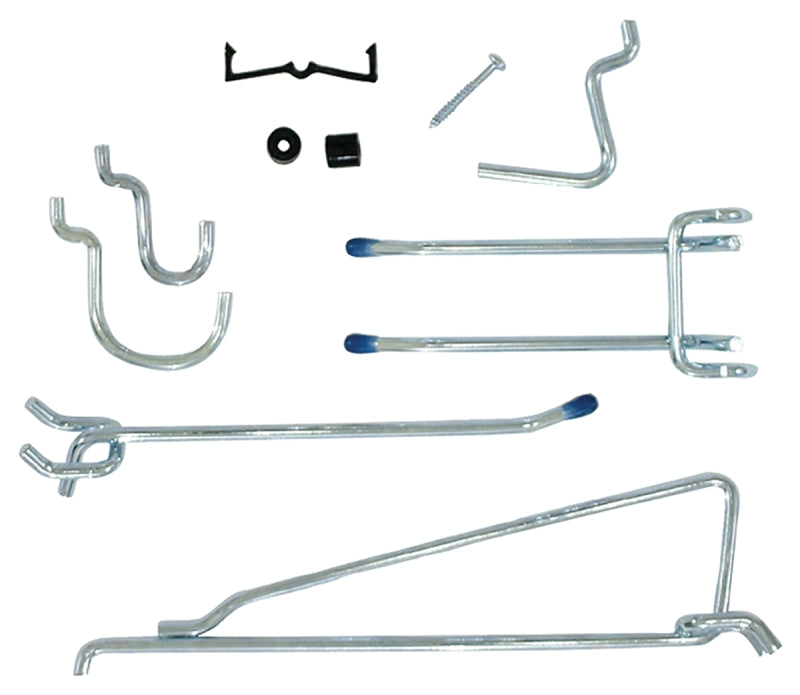 Crawford 1432A Series Peg Hook, 11 in L x 7-1/2 in W x 1-3/4 in H Dimensions, Silver