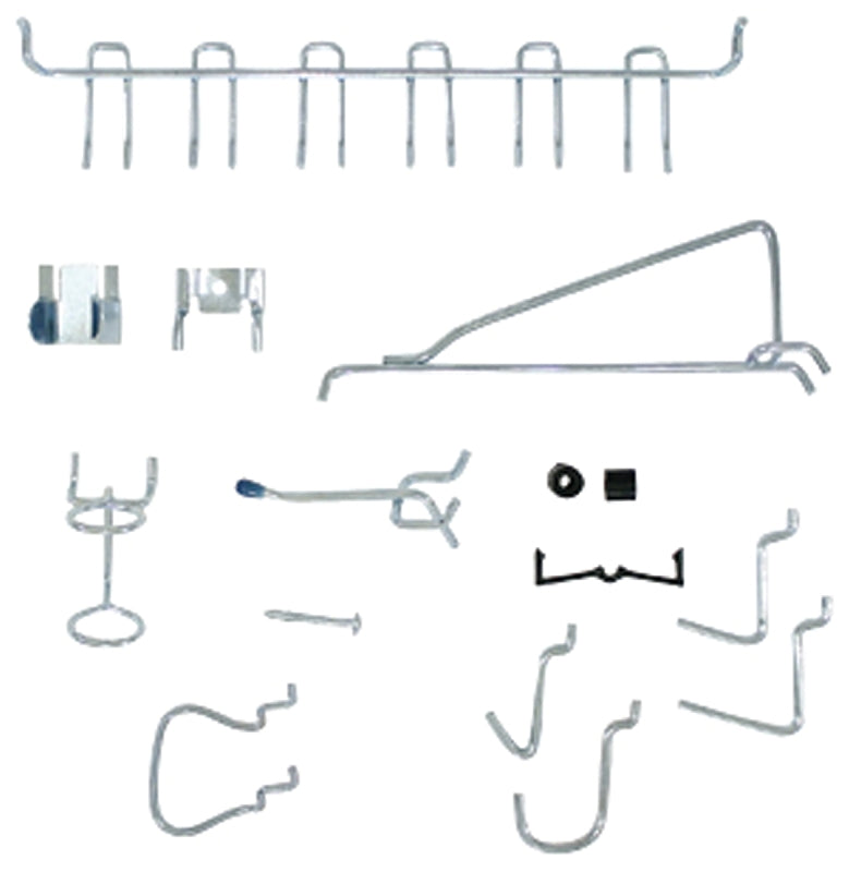 Crawford 1851A Series Peg Hook, 10-3/4 in L x 4-1/4 in W x 1-5/8 in H Dimensions, Silver