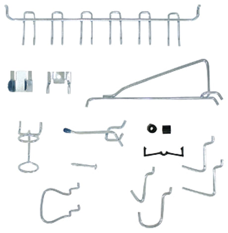 Crawford 1851A Series Peg Hook, 10-3/4 in L x 4-1/4 in W x 1-5/8 in H Dimensions, Silver