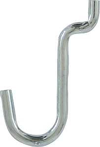 Crawford 18150 Series Peg Hook, 1/2 in Projection, 4.6 in L x 4.5 in W x 5.3 in H Dimensions, Black/Silver, Zinc