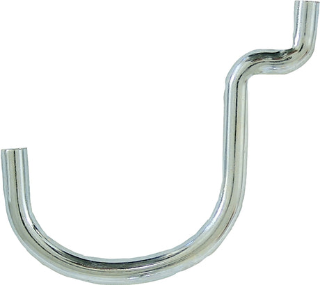 Crawford 14158 Series Peg Hook, 5/8 in Projection, 1-1/2 in L x 1/4 in W x 2 in H Dimensions, Black/Silver, Zinc