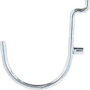 Crawford 18115 Series Peg Hook, 1-1/2 in Projection, 1 in L x 2 in W x 2-1/4 in H Dimensions, Silver