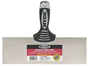 Hyde 09373 Knife, 12 in W Blade, 3 in L Blade, Stainless Steel Blade, Single-Edge Blade, Soft-Grip Handle