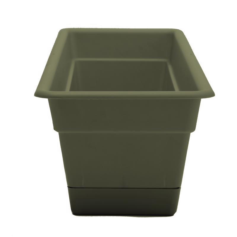 Bloem Dura Cotta 5.75 in. H X 30 in. W X 7.5 in. D Plastic Window Box Living Green