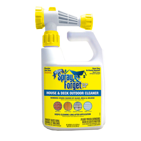 Spray & Forget House and Deck Cleaner 32 oz Liquid, Pack of 6