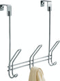 iDESIGN 43912 Series Coat Rack, Chrome, 8.2 in OAW, 12-1/2 in OAH, Steel