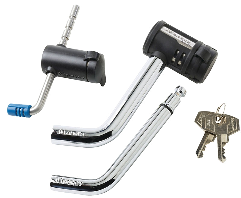 Master Lock 2848DAT Receiver Lock, For: 1/2 in and 5/8 in Receivers, Stainless Steel