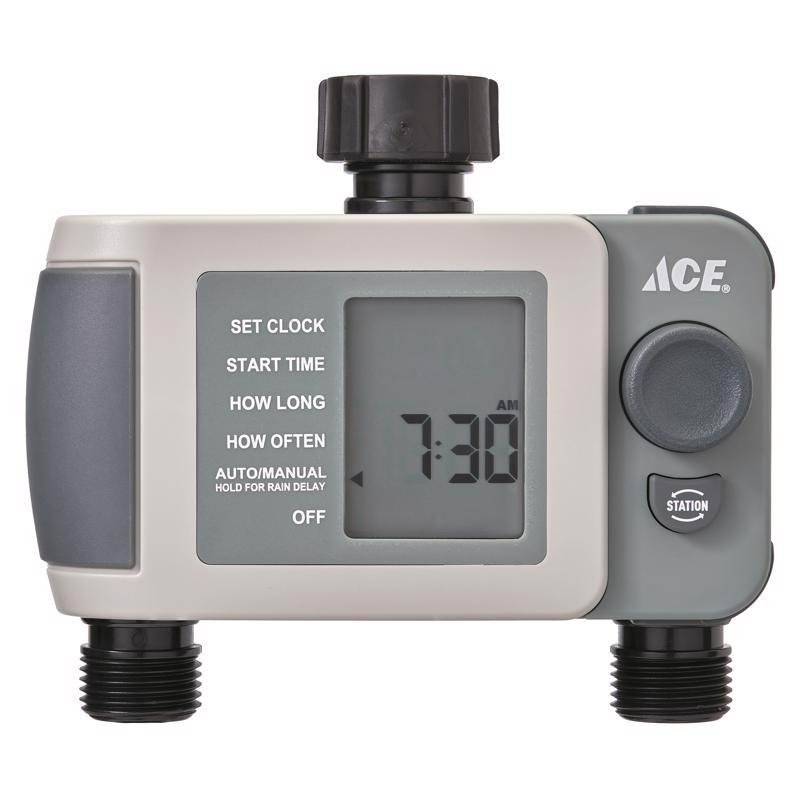 Ace HydroLogic Programmable 2 Zone Digital Water Timer