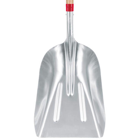 Truper Tru-Tough 45 in. Aluminum Scoop Transfer Shovel Wood Handle