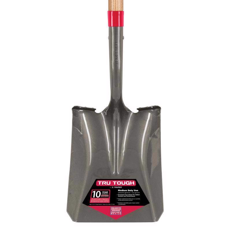 Truper Tru-Tough 41 in. Steel Square Transfer Shovel Wood Handle, Pack of 6