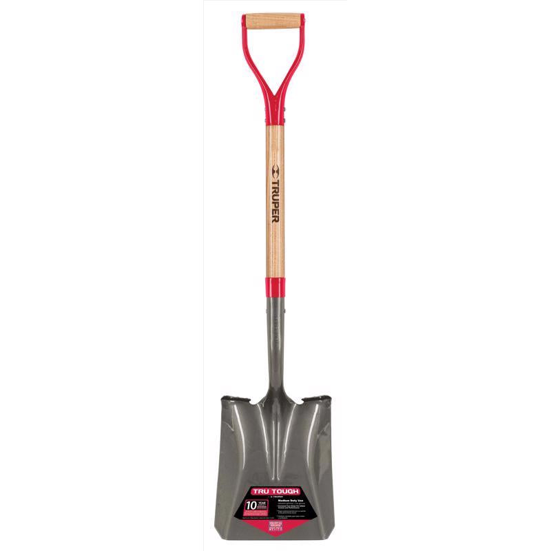 Truper Tru-Tough 41 in. Steel Square Garden Spade Wood Handle