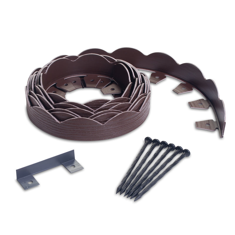 EasyFlex Plastic Brown Landscape Edging Kit, Pack of 3