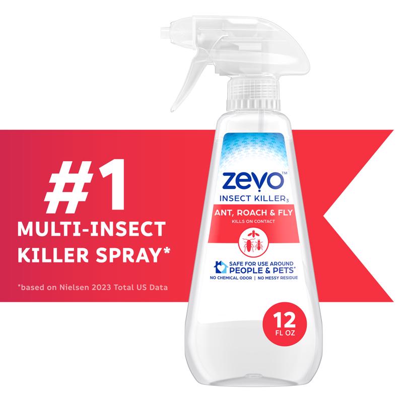 Zevo Insect Killer Liquid 12 oz, Pack of 6