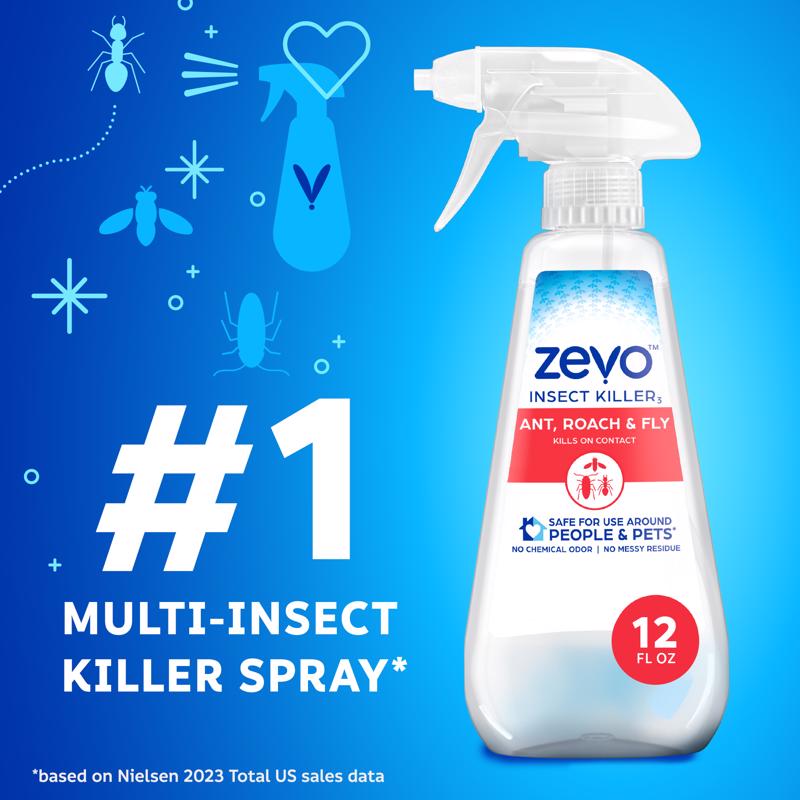Zevo Insect Killer Liquid 12 oz, Pack of 6