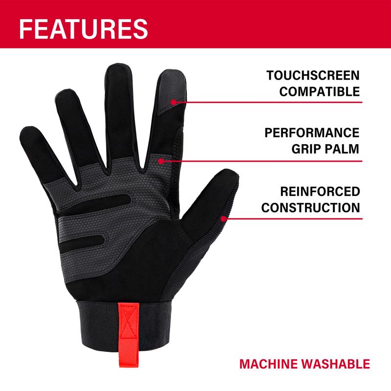 Ace L I-Mesh General Purpose Black Gloves