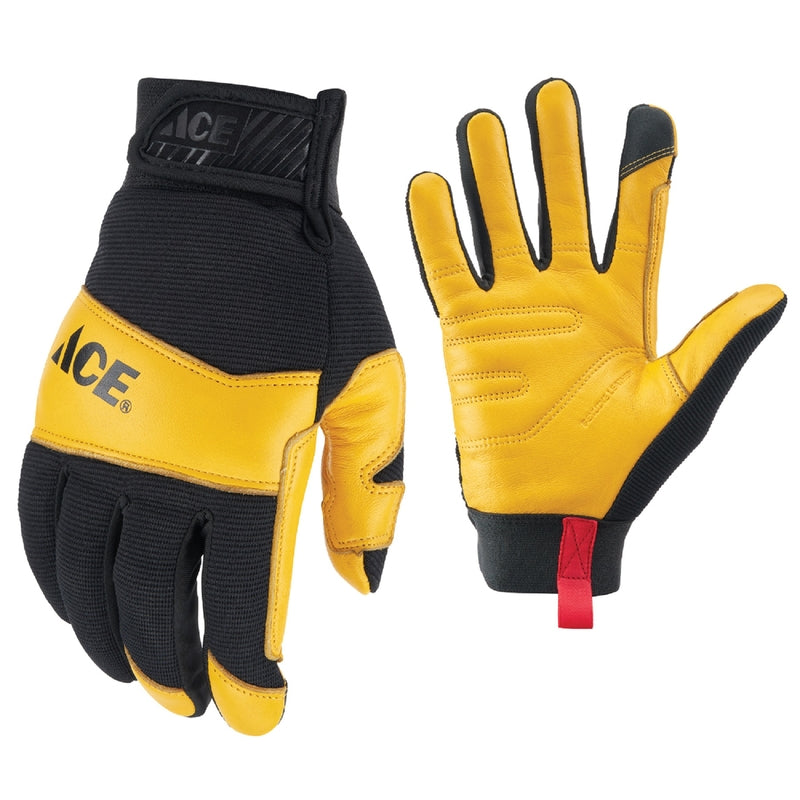 Ace High Performance Gloves Black/Yellow L 1 pk
