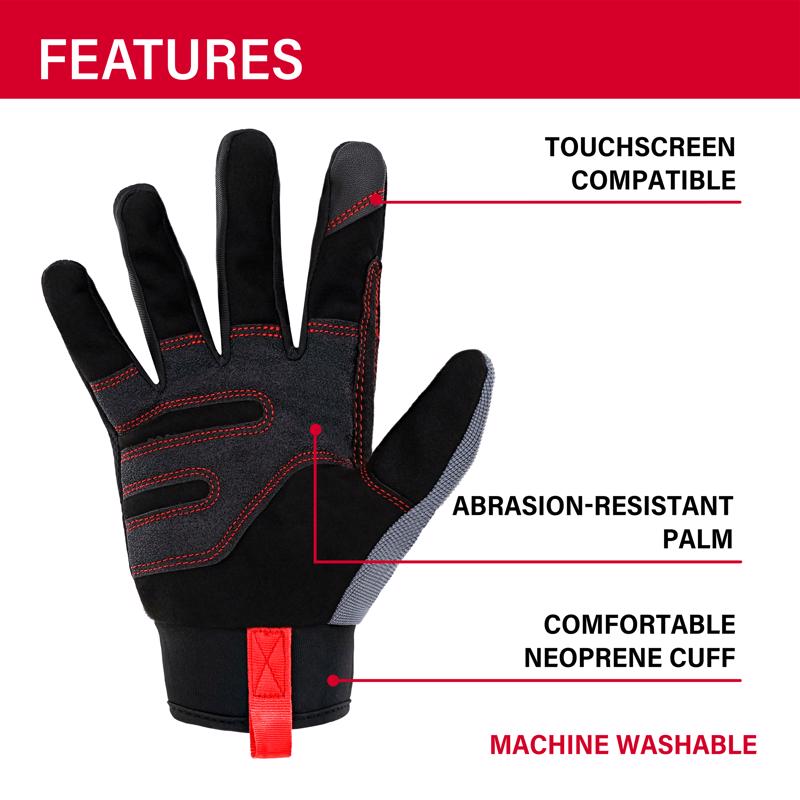 Ace High Performance Impact Gloves Multicolor L 1 pk