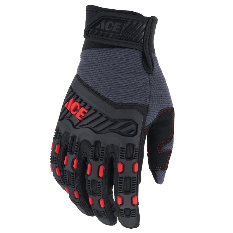 Ace High Performance Impact Gloves Multicolor M 1 pk