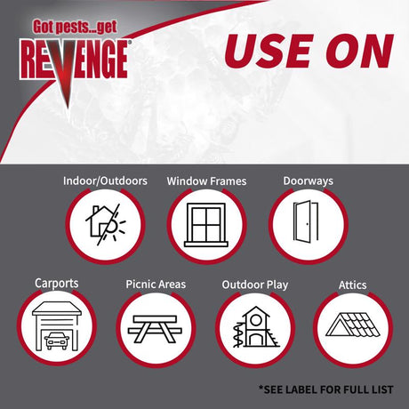 Bonide REVENGE Wasp and Hornet Killer Foam 15 oz, Pack of 12