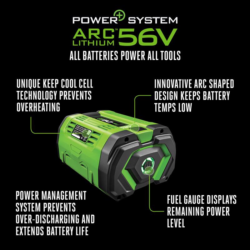 EGO 56V Power+ BA5600T 10 Ah Lithium-Ion Battery 1 pc