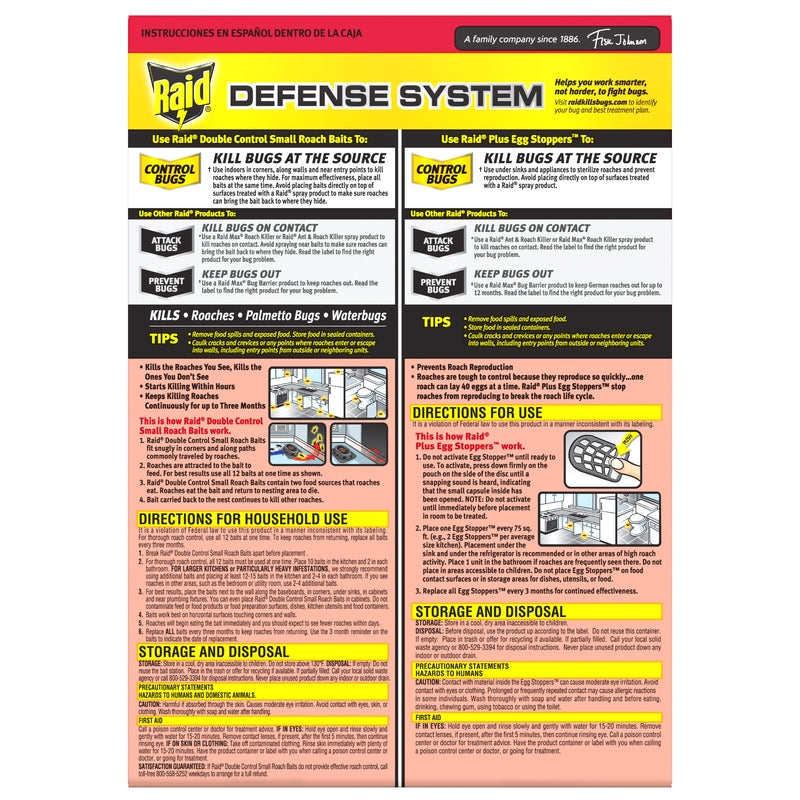 Raid Roach Killer Solid 0.63 oz, Pack of 6