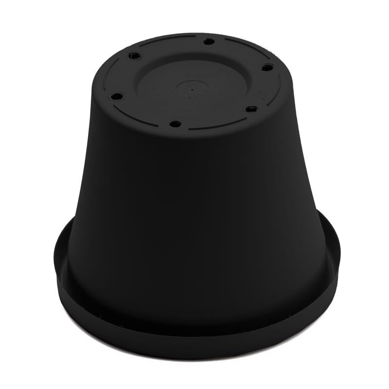 Bloem Terra 17 in. H X 20.5 in. W X 13.5 in. D Plastic Traditional Planter Black