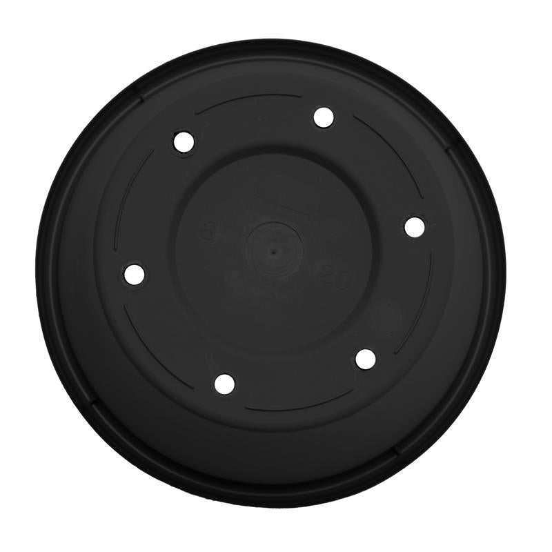 Bloem Terra 17 in. H X 20.5 in. W X 13.5 in. D Plastic Traditional Planter Black