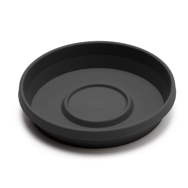 Bloem Terra 3.5 in. H X 20 in. W X 17.5 in. D Plastic Traditional Plant Saucer Black