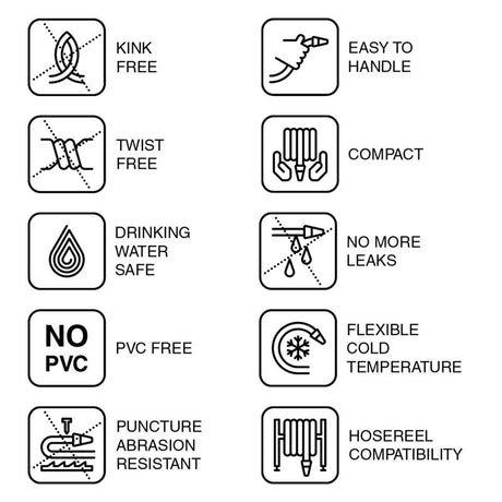 Fitt HiFlo 50 ft. L Medium Duty Commercial Grade Lightweight Garden Hose