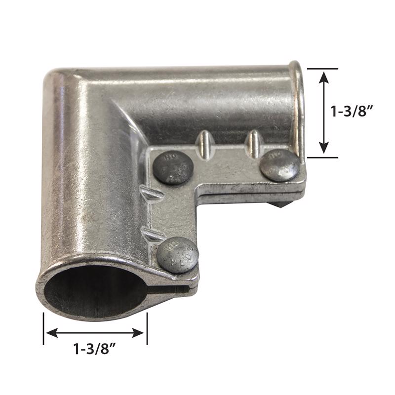 Yardlink Aluminum Gate Ell 1 pk