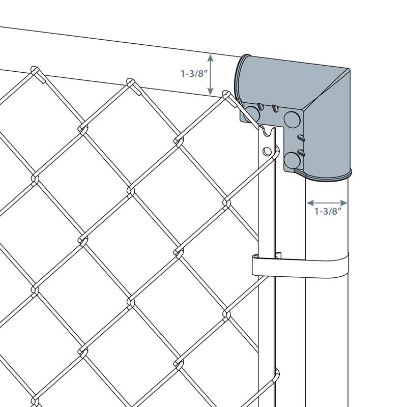 Yardlink Aluminum Gate Ell 1 pk