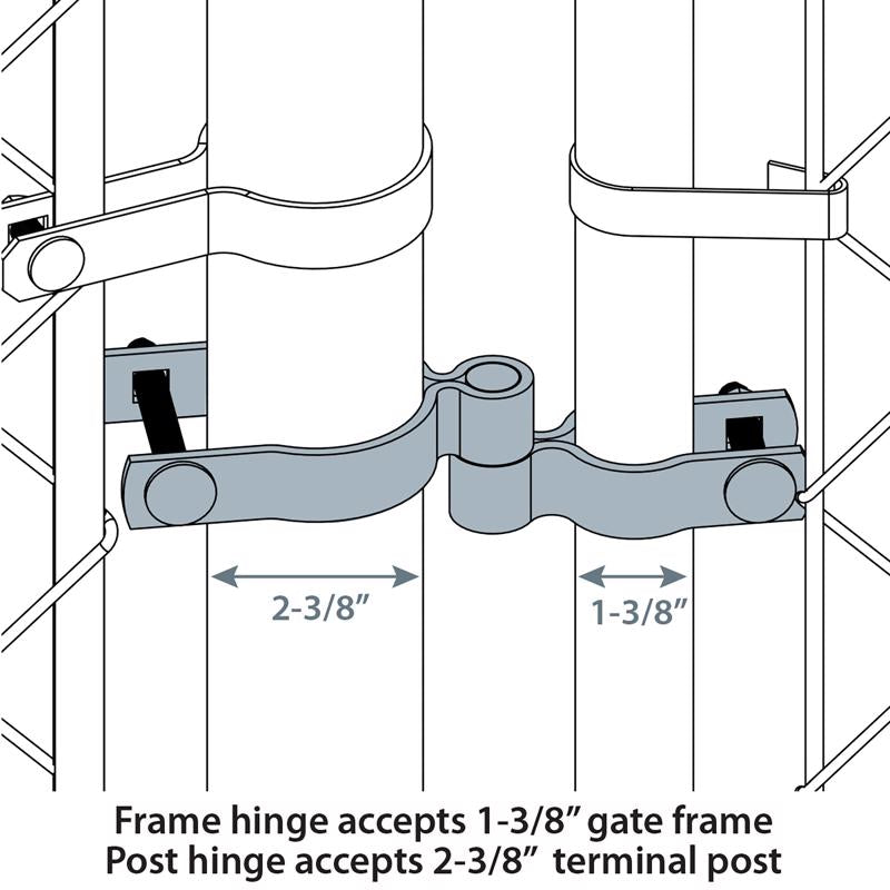 Yardlink Galvanized Steel Drive Gate Hardware Set 4 pk