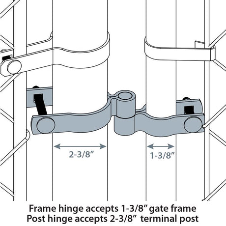 Yardlink Steel Drive Gate Hardware Set 1 pk