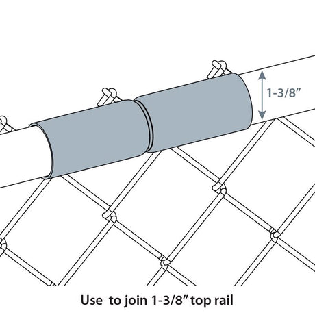Yardlink Galvanized Steel Chain Link Top Rail 1 pk