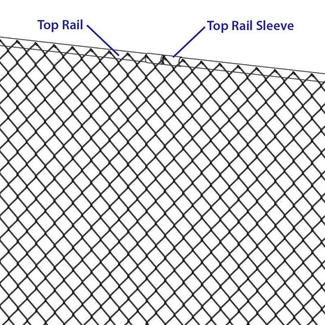 Yardlink Galvanized Steel Chain Link Top Rail 1 pk