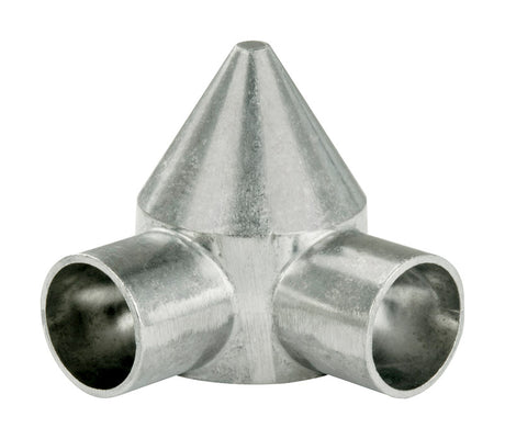 Yardlink Silver Aluminum Chain Link Bullet Cap 1 pk