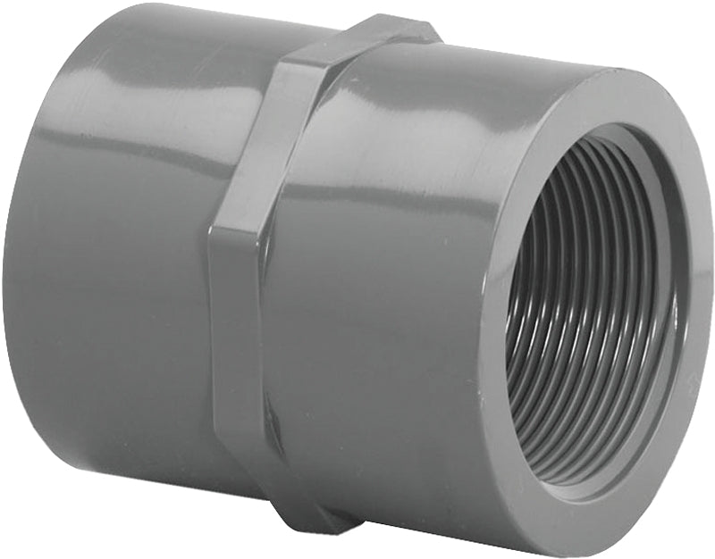 Lasco 830010BC Pipe Coupling, 1 in, FIP, PVC, SCH 80 Schedule