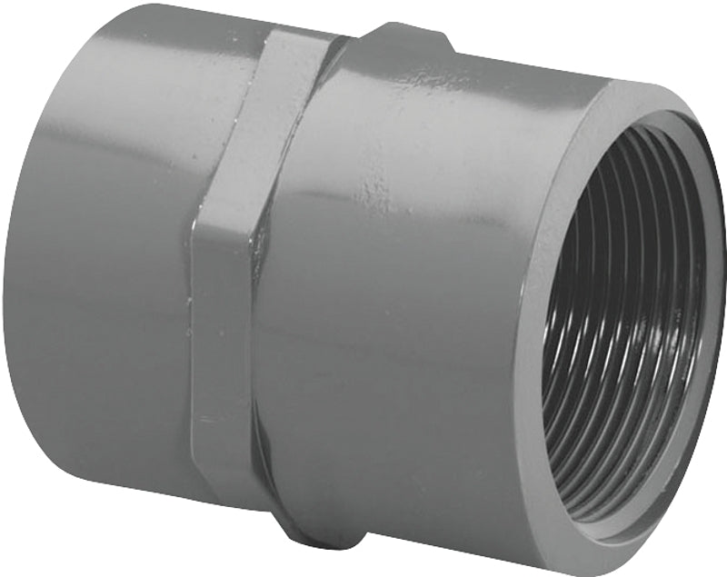 Lasco 835012BC Pipe Adapter, 1-1/4 in, Slip x FIP, PVC, SCH 80 Schedule