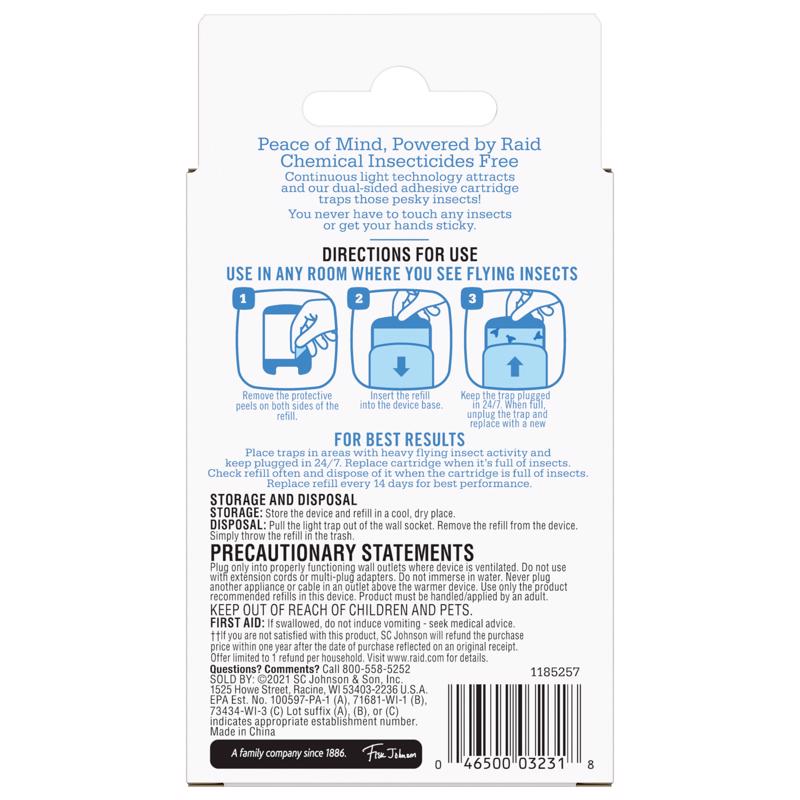 Raid Essentials Trap Refill, Pack of 8