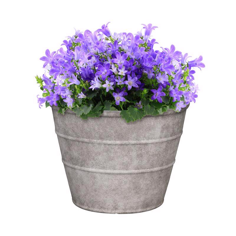 L&G 12 in. H X 16 in. D Polyresin Hamilton Planter Stone