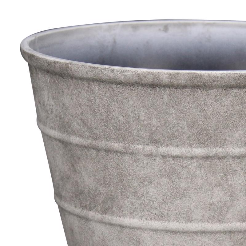 L&G 12 in. H X 16 in. D Polyresin Hamilton Planter Stone