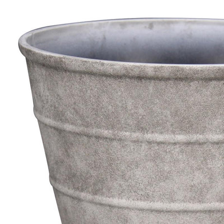 L&G 12 in. H X 16 in. D Polyresin Hamilton Planter Stone
