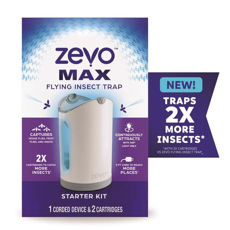 Zevo Max Flying Insect Trap, Pack of 4