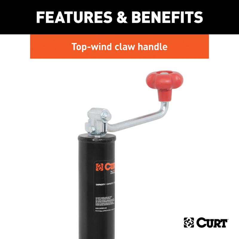 CURT Manual 5000 lb Trailer Jack