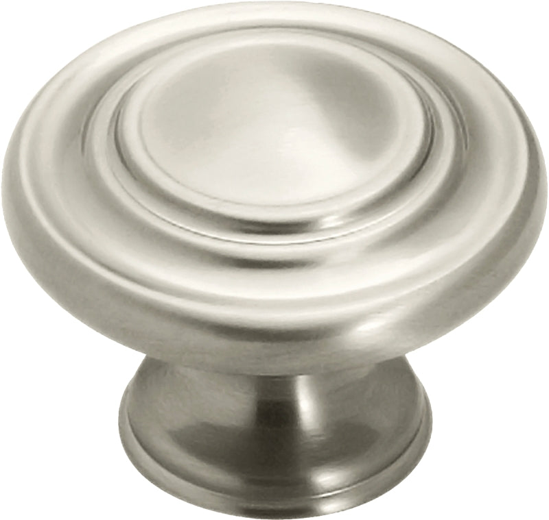 Amerock TEN1586G10 Cabinet Knob, 1 in Projection, Traditional, 1-5/16 in, Zinc