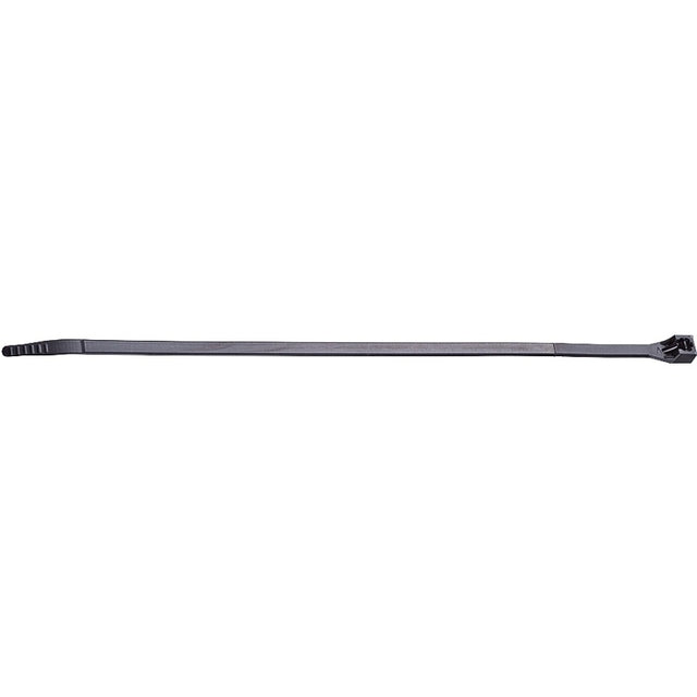Gardner Bender 47-115UVB Cable Tie, 4 in Max Bundle Dia, Nylon, Black, 15 in L, 4/BAG