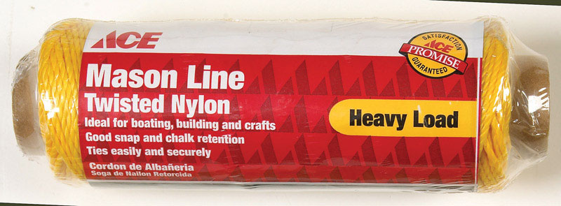 Ace 21 in. D X 215 ft. L Gold Twisted Nylon Twine, Pack of 6