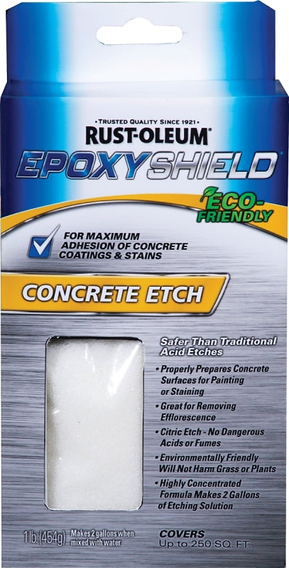 Rust-Oleum 238475 Concrete Etch, Granular, White, 2 gal Pouch, Pack of 6